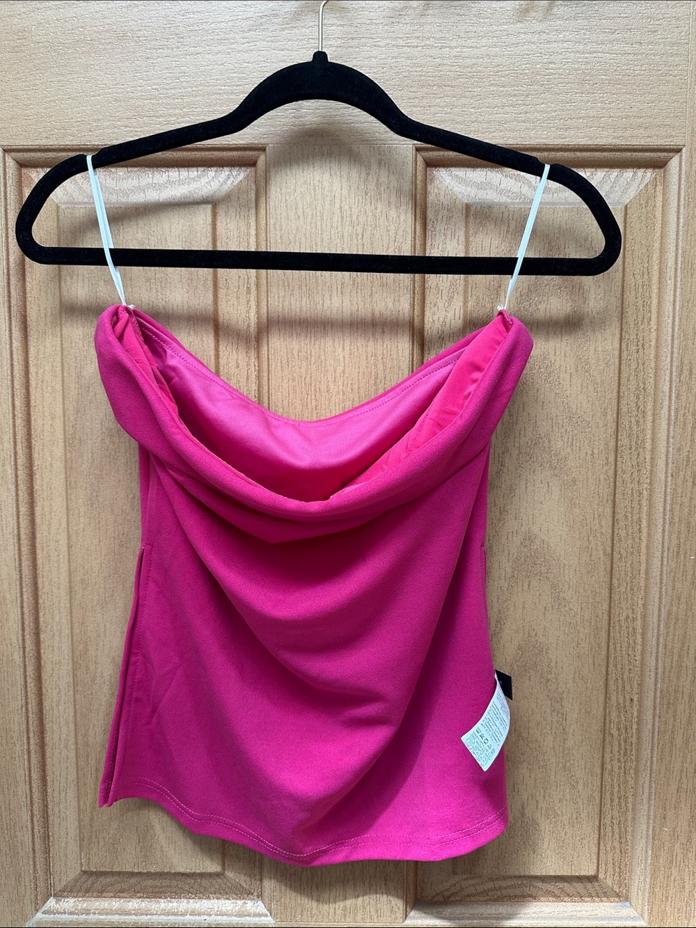Hot pink tube top